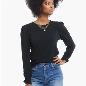 ABLE Agnes Ruched Sleeve Tee